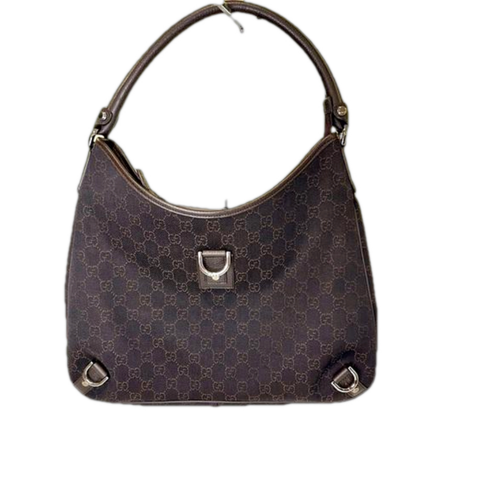 💯 Authentic Gucci Abbey GG Denim Hobo Bag-Pristine condition!